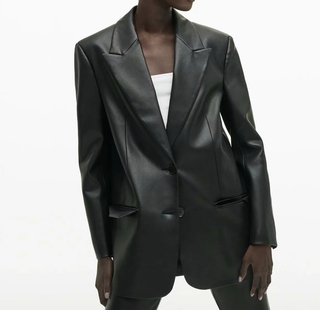 Blazer de cuero Jazmín