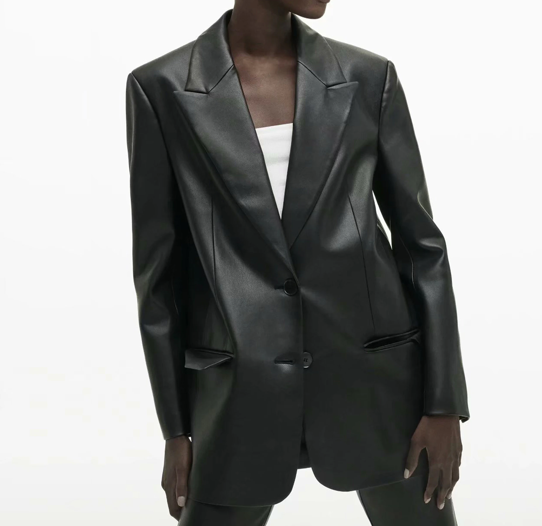 Blazer de cuero Jazmín