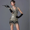 Vintage Gatsby Triangle Hem Dress