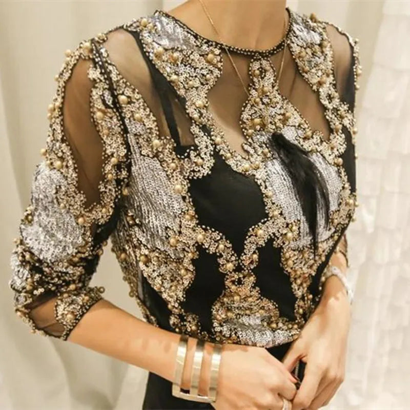 Luxury Sequined Top
