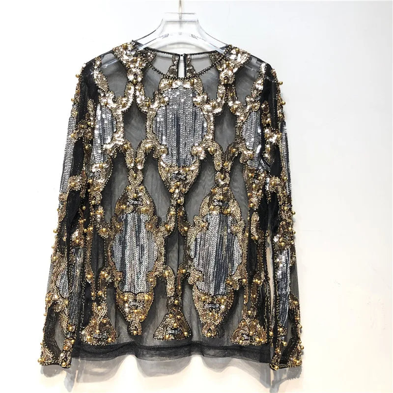 Luxury Sequined Top