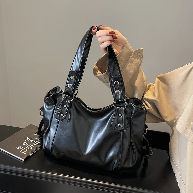 Women’s Retro PU Tote Bag