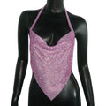 V-Neck Backless Crop Top