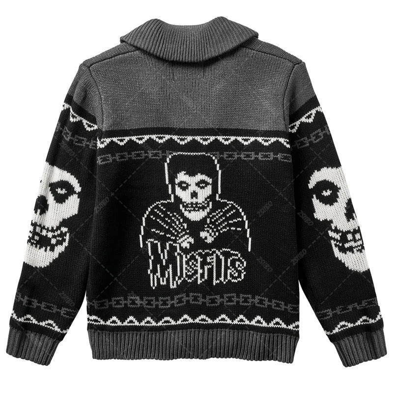 Portrait Print Sweater