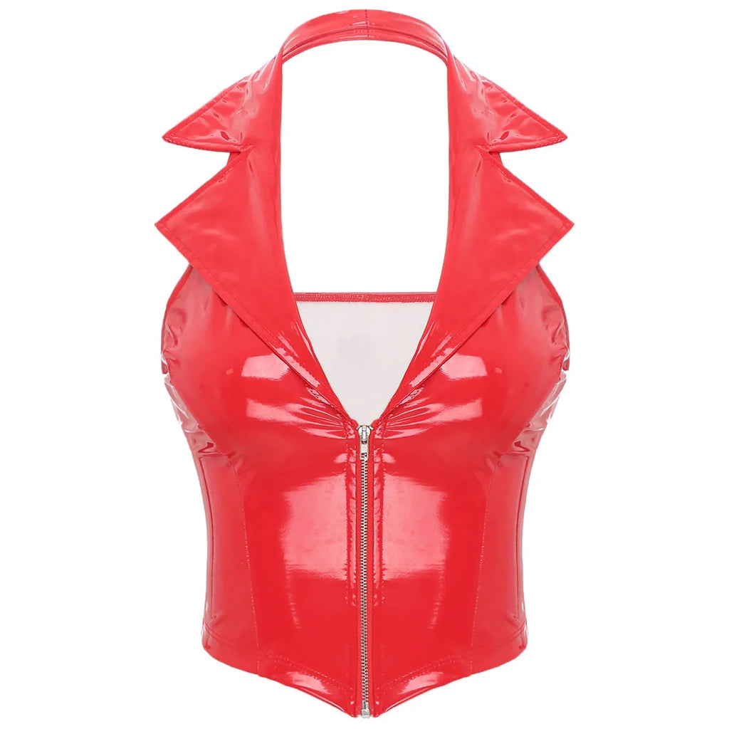 Latex Crop Top