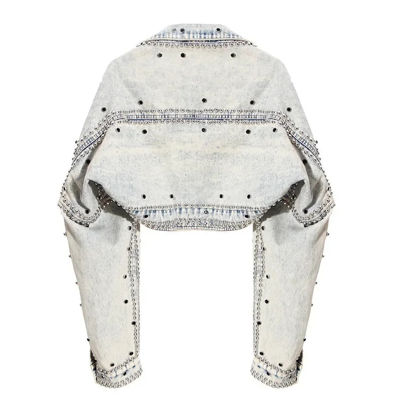 Korean Style Cropped Denim Jacket