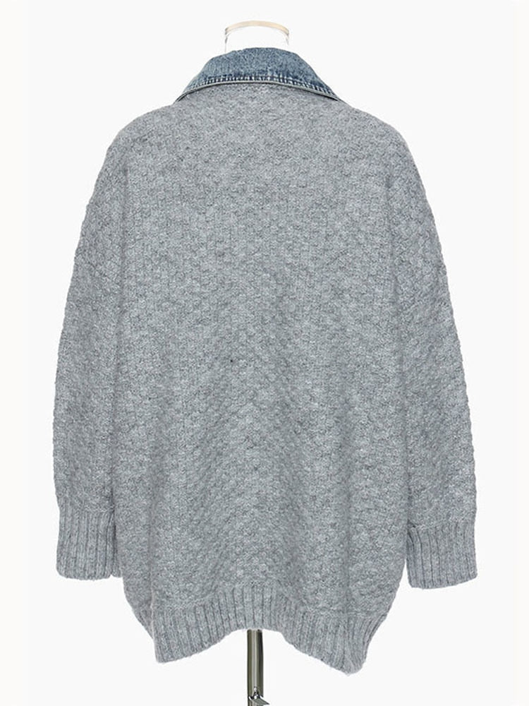 Knitted Denim Jacket