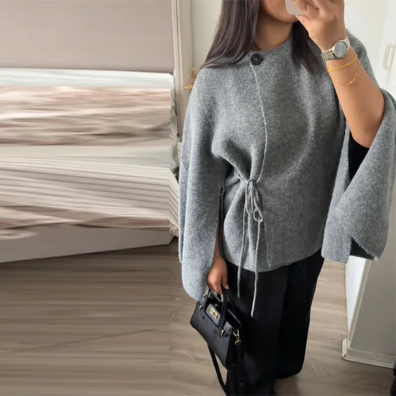 Casual Solid Women's Cardigan