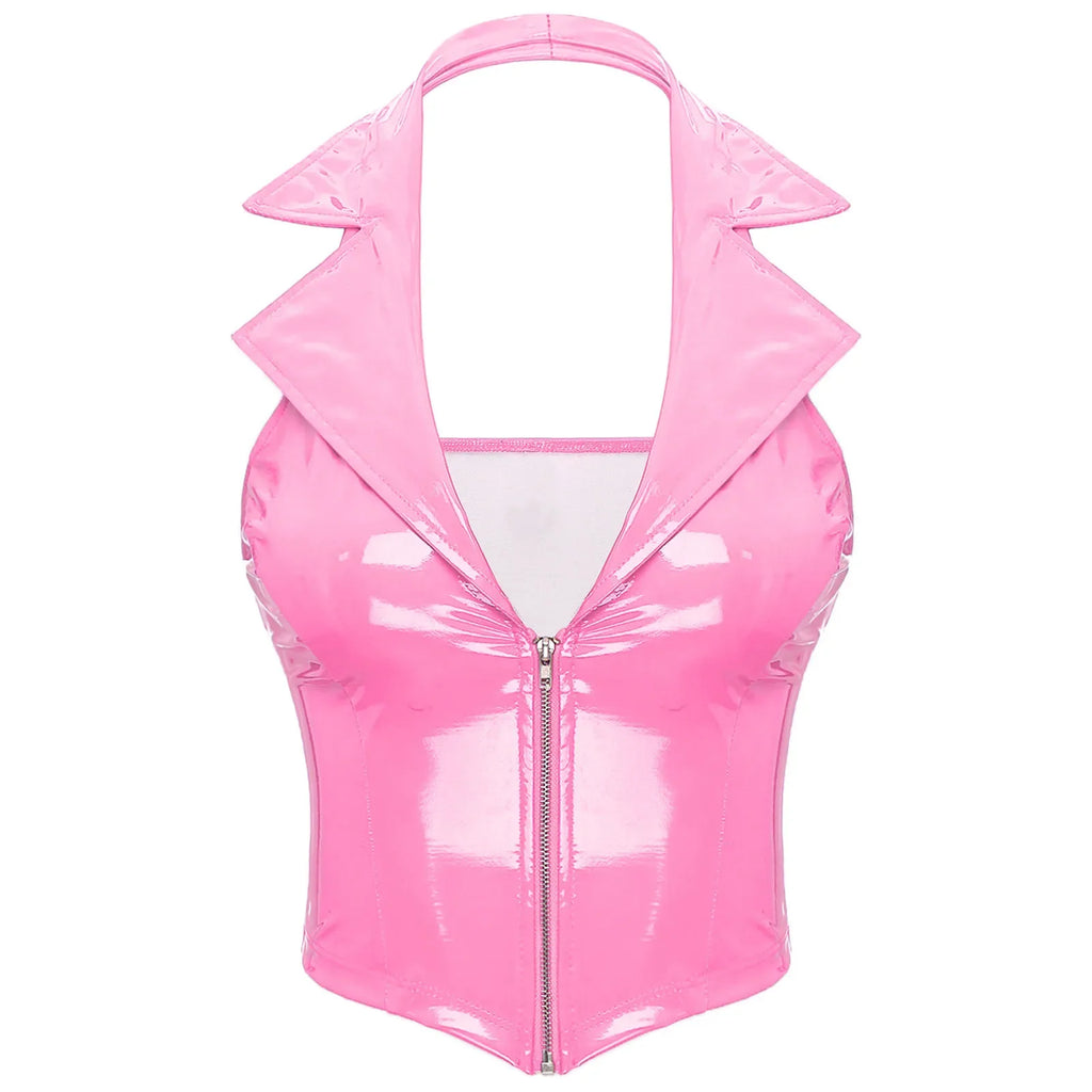 Latex Crop Top