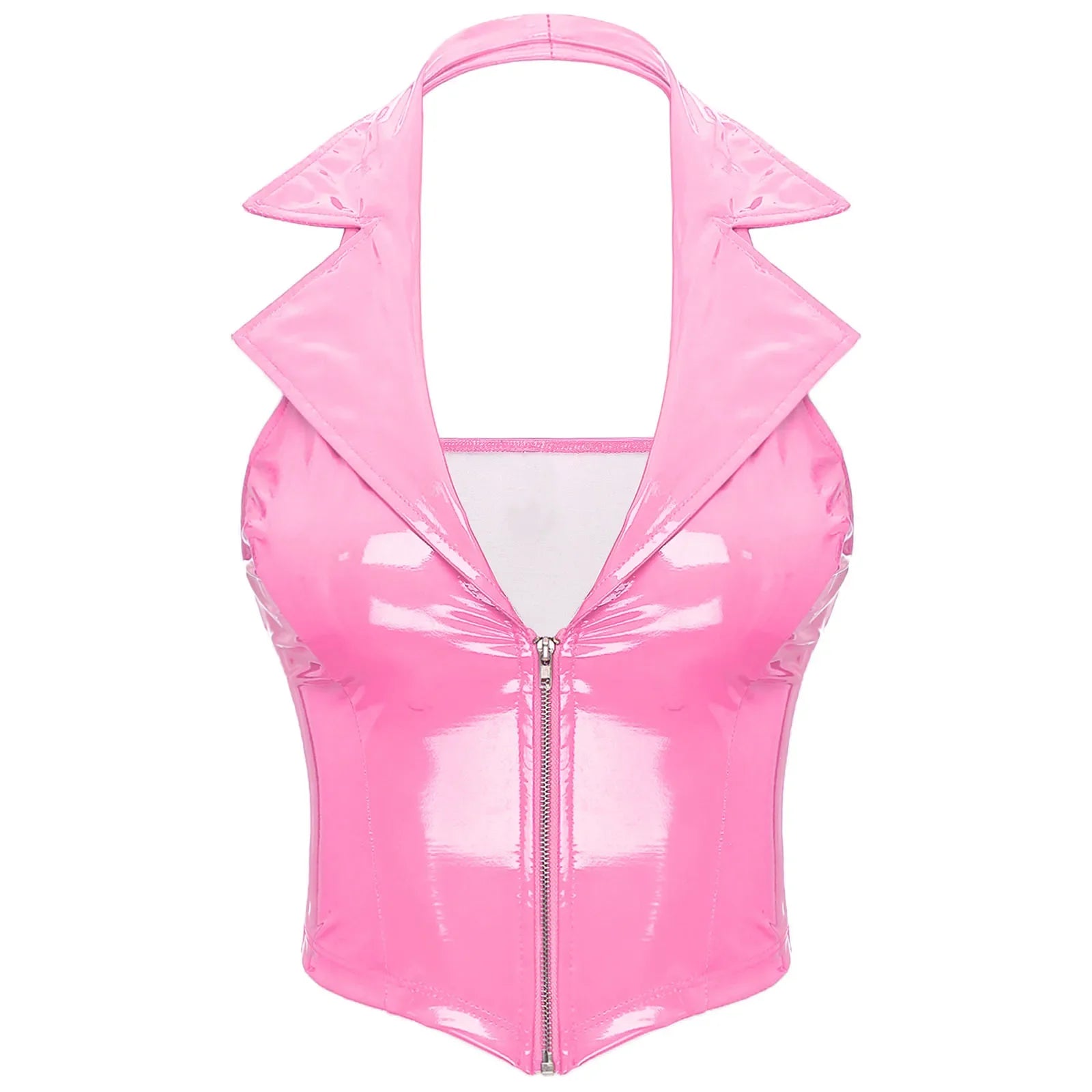Latex Crop Top