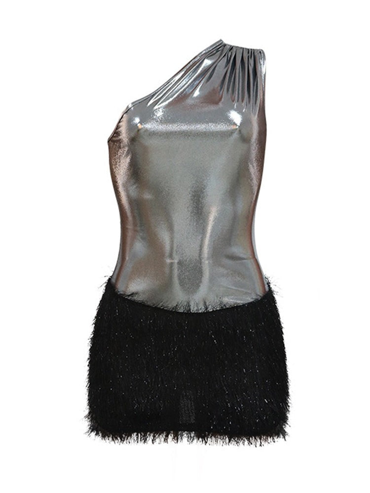 One Shoulder Mini Dress