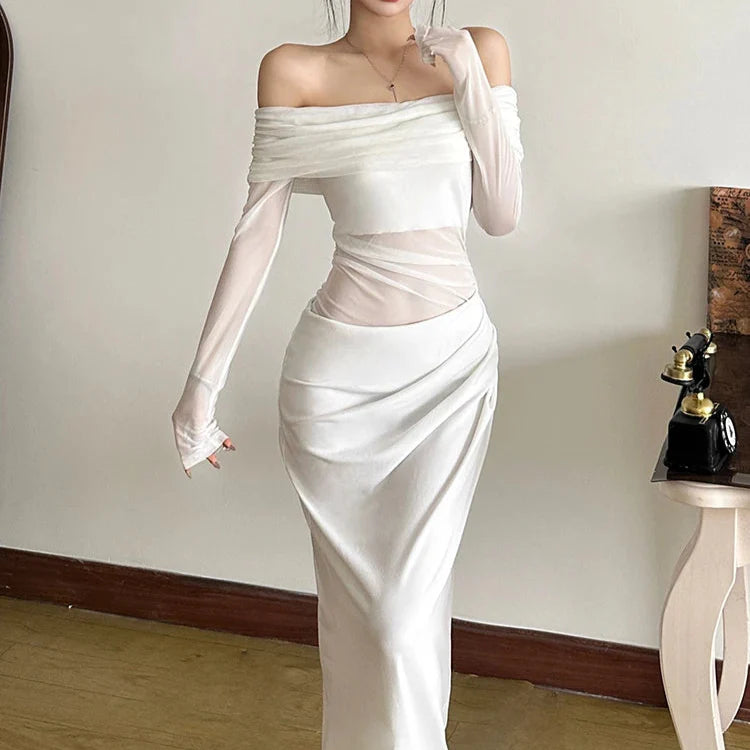Mesh Maxi Dress