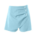 Asymmetric Slim Shorts