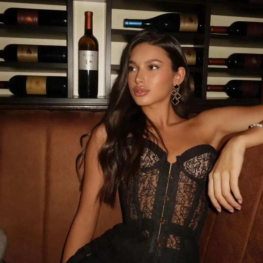 Strapless Lace Corset Top