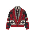 Patchwork Printed Cardigan