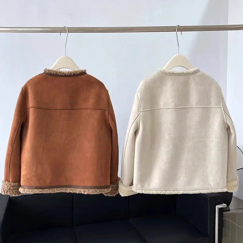 Women’s Cropped Faux Fur Jacket