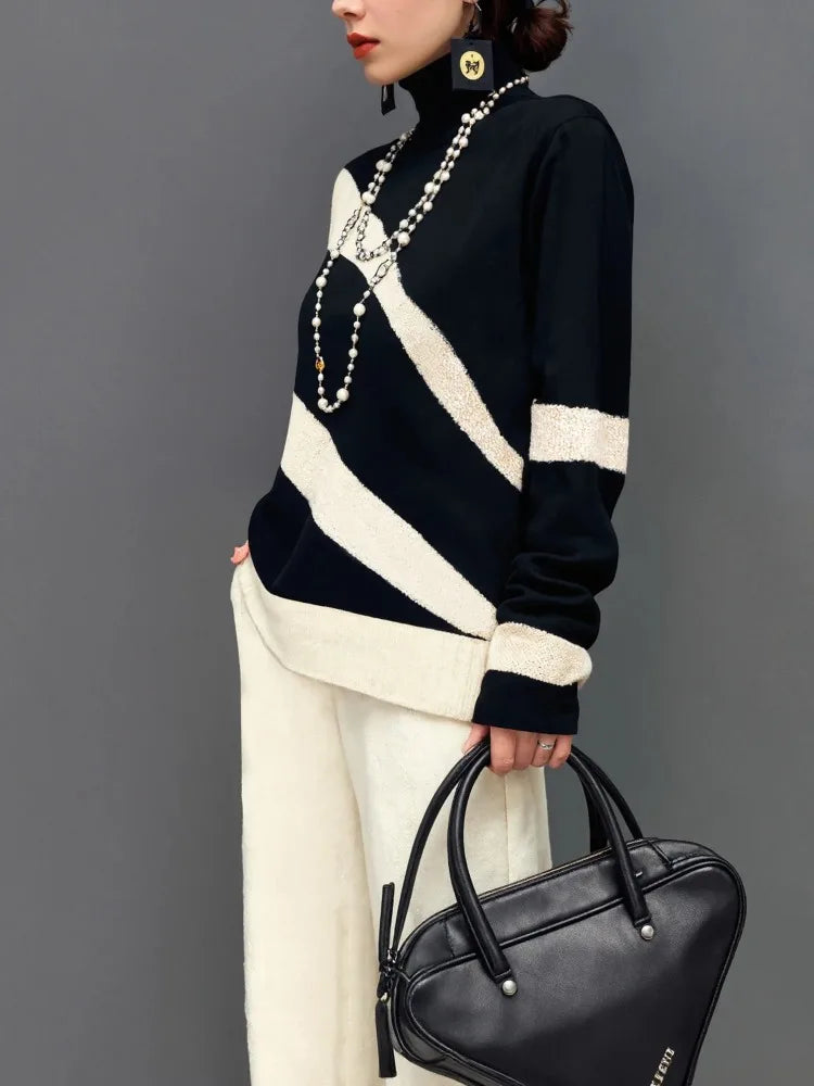 Women’s High Neck Knit Sweater