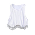 Diamond Tassel Crop Top