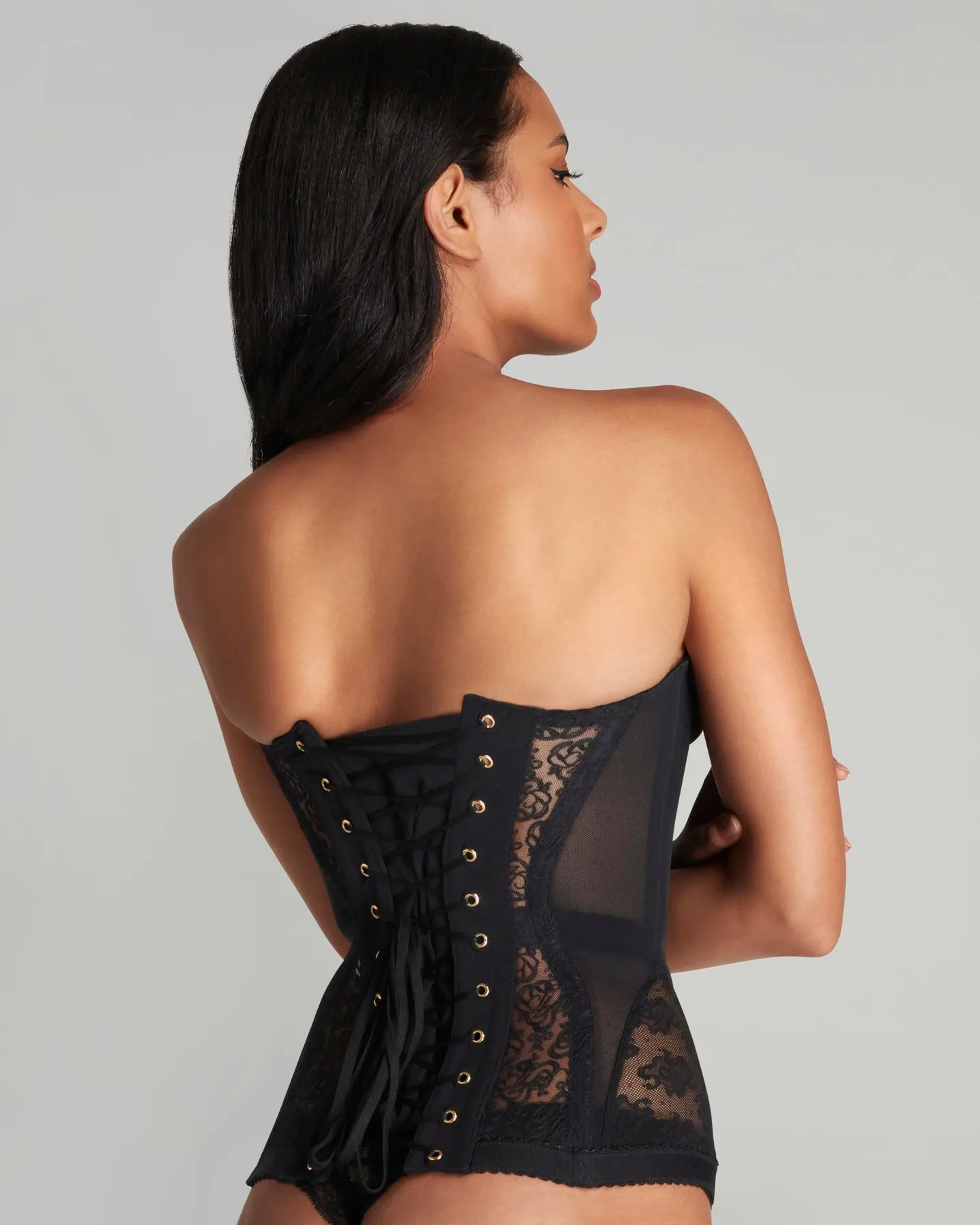 Strapless Lace Corset Top
