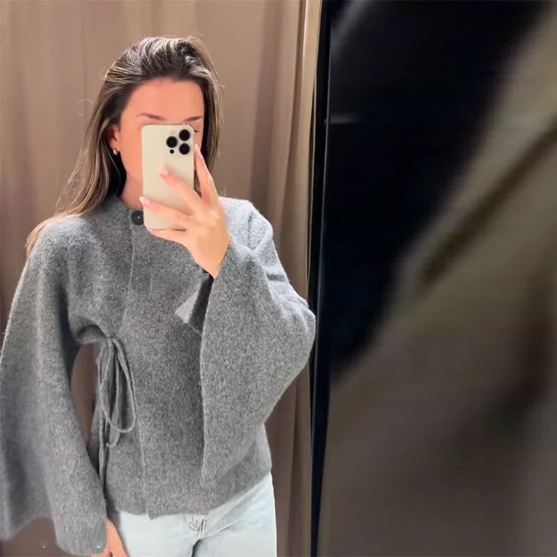 Casual Solid Women's Cardigan