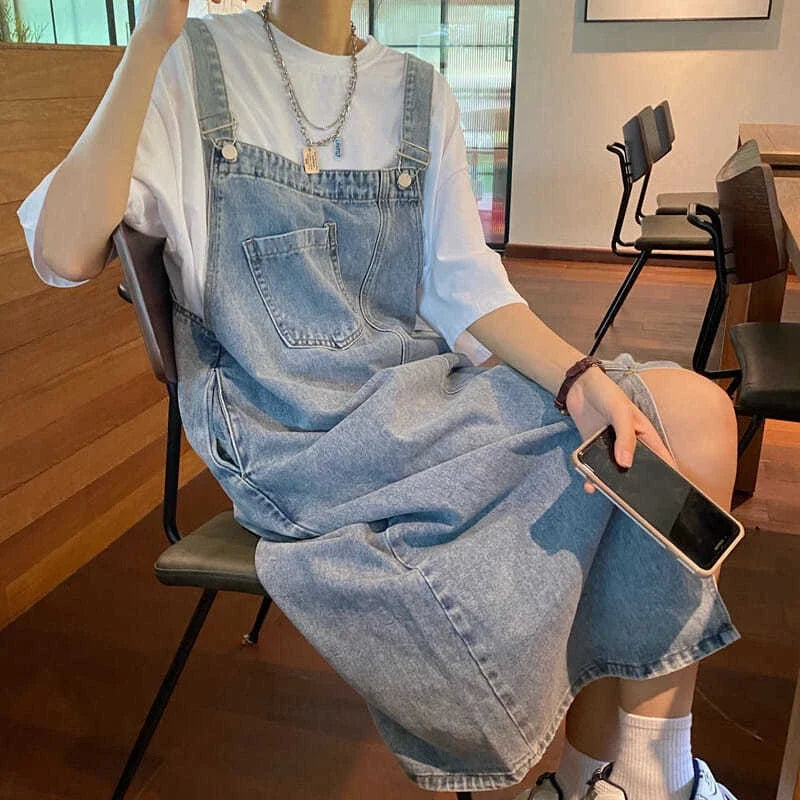 Denim Solid Dress