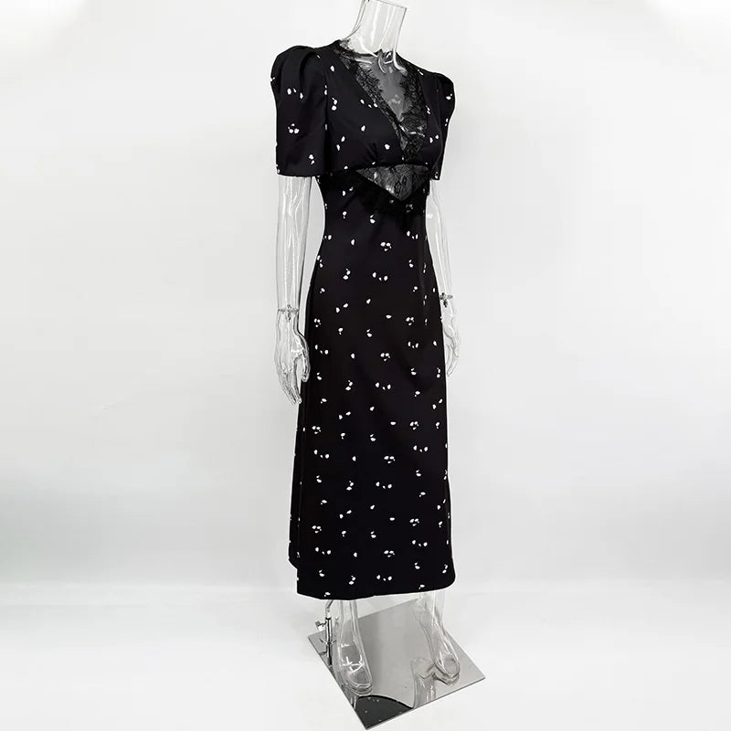 Women’s Hollow Lace Party Dress