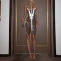 Metallic Mini Dress