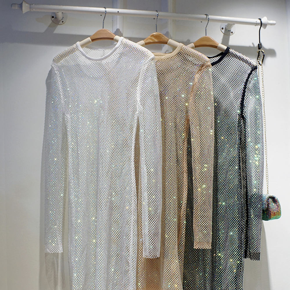 Shiny Party Dress Net