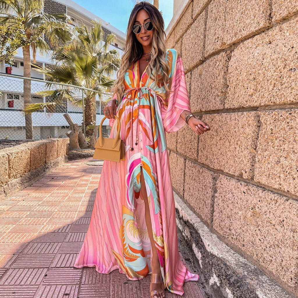 V-Neck Maxi Dress