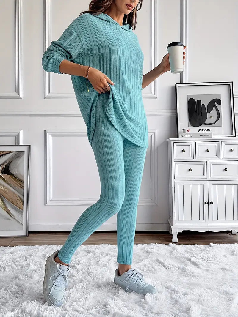 Kim Ribbed Knit Lounge Set