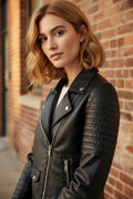 Chaqueta de cuero Biker Daniela