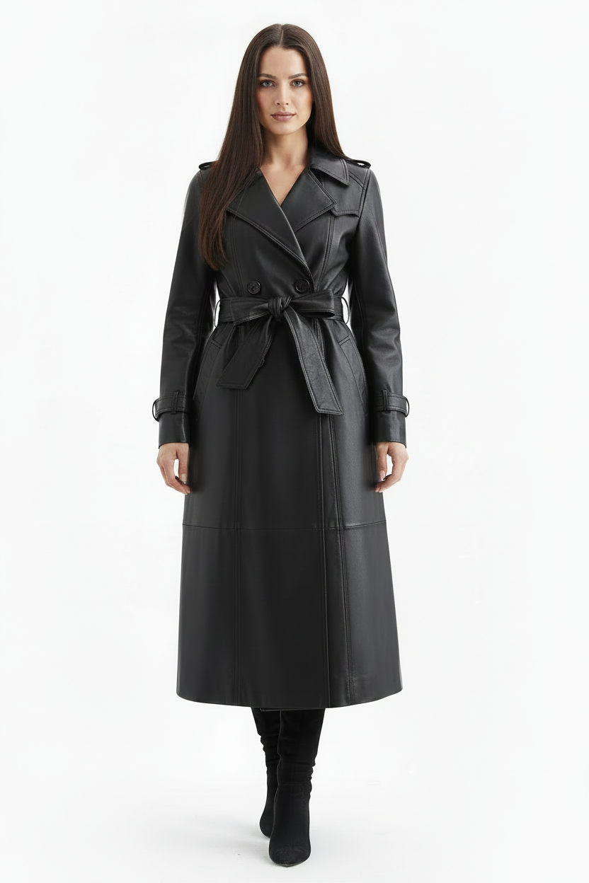 Trench de cuero Frederica