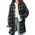 Melissa-Camisa larga a cuadros