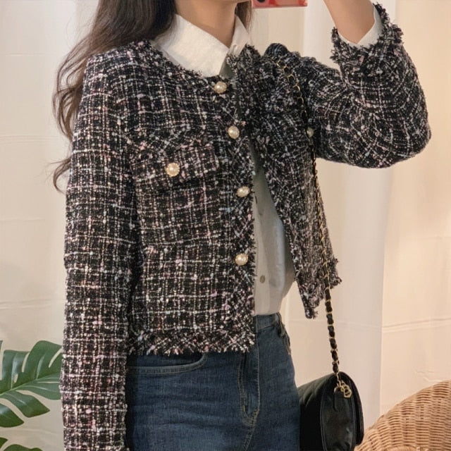 Chaqueta de tweed Loreen