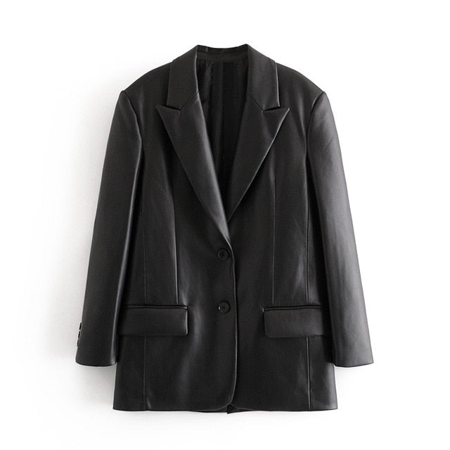 Blazer de cuero Jazmín