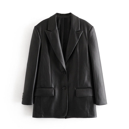 Blazer de cuero Jazmín