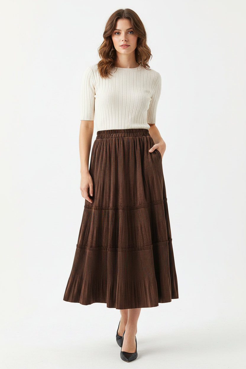 Falda larga vintage