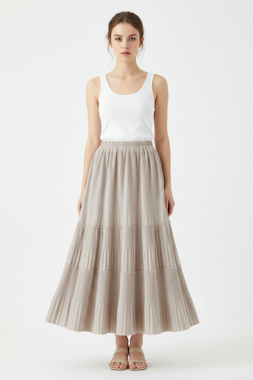 Falda larga vintage
