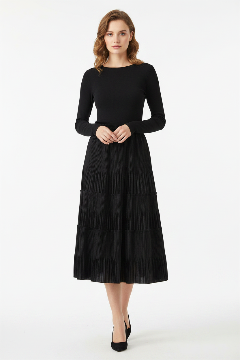 Falda larga vintage