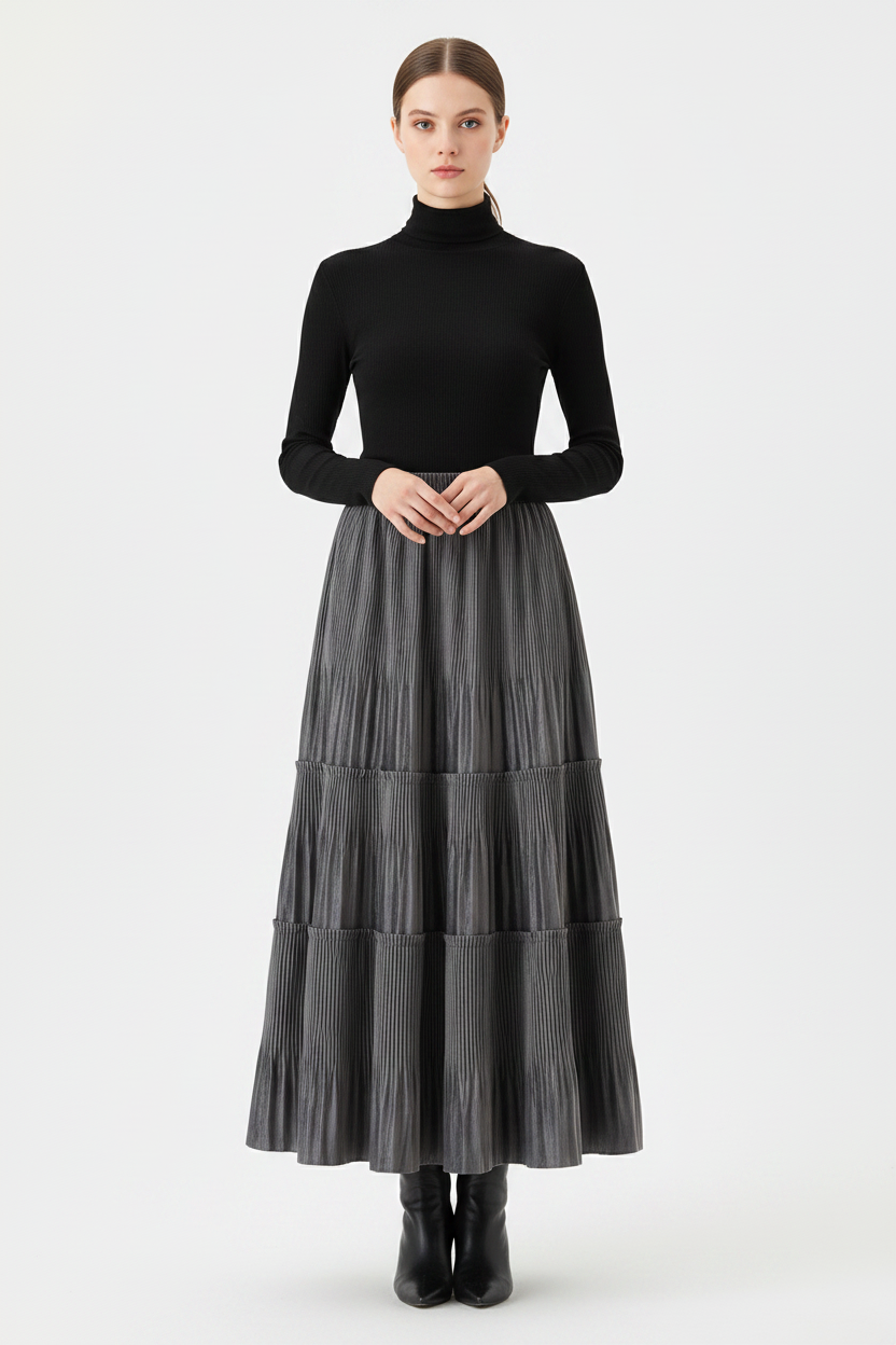 Falda larga vintage